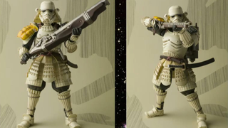 Illustration for article titled Bandai's Samurai Star Wars Toys Get Royal Guards, Boba Fett, And Drums